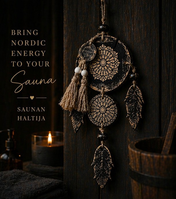 Saunan Haltija seinäkoriste Usva k
